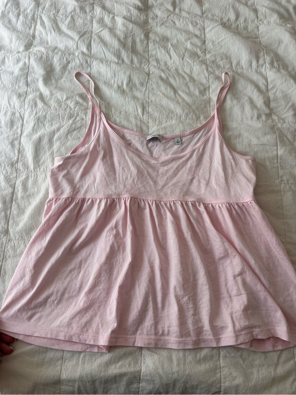 Aritzia Pale Pink Spaghetti Strap Babydoll Cami